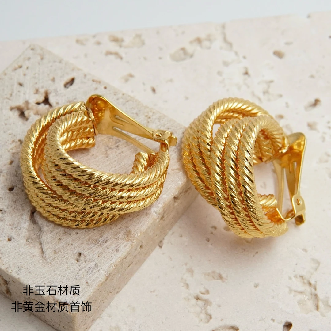 铜合金耳饰 铜合金耳饰 翡冷翠 耳饰手作B393