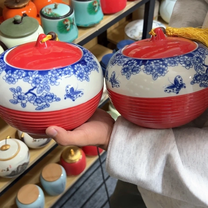 罐茶叶罐陶瓷家用储物罐