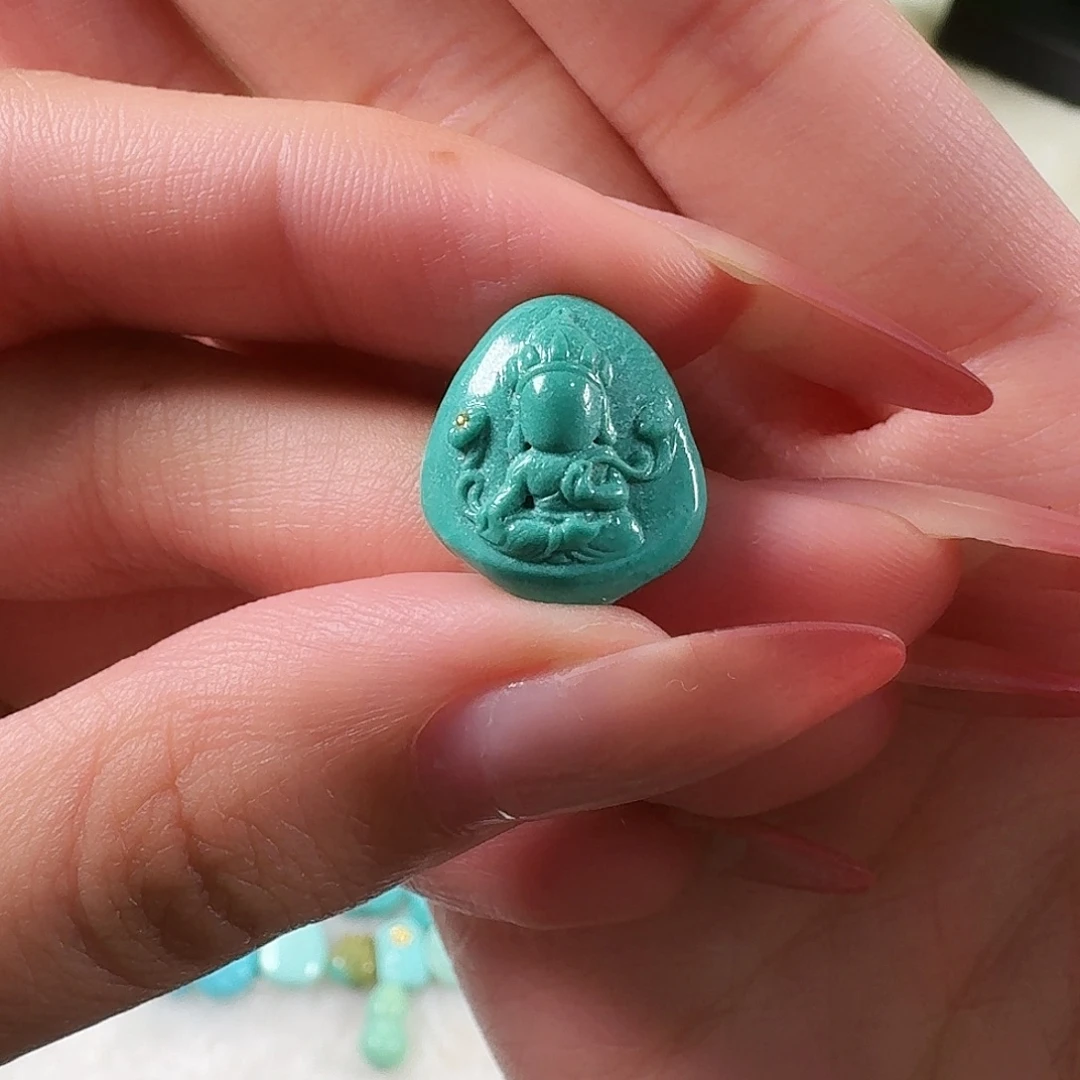 绿松石未镶嵌吊坠(不含链)无相佛
