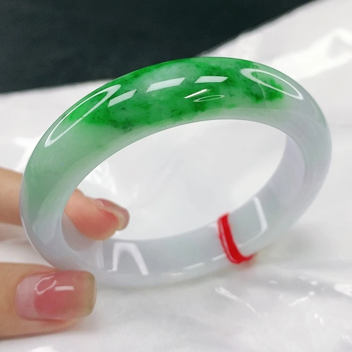 翡翠未镶嵌手镯圈56.6，19036