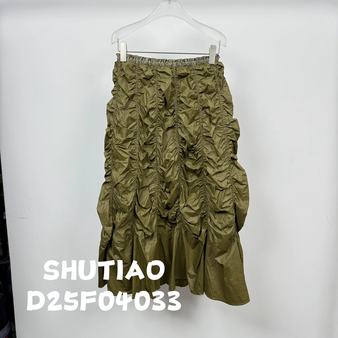 【SHUTIAO】2025夏季：新款小众设计款裙子D25F04033