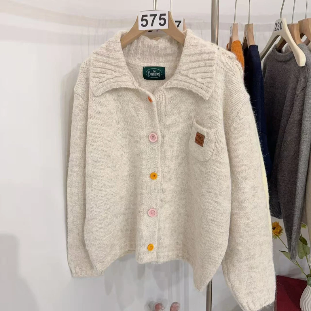 25575号针织开衫2025秋冬新款外套女装毛衣百搭韩