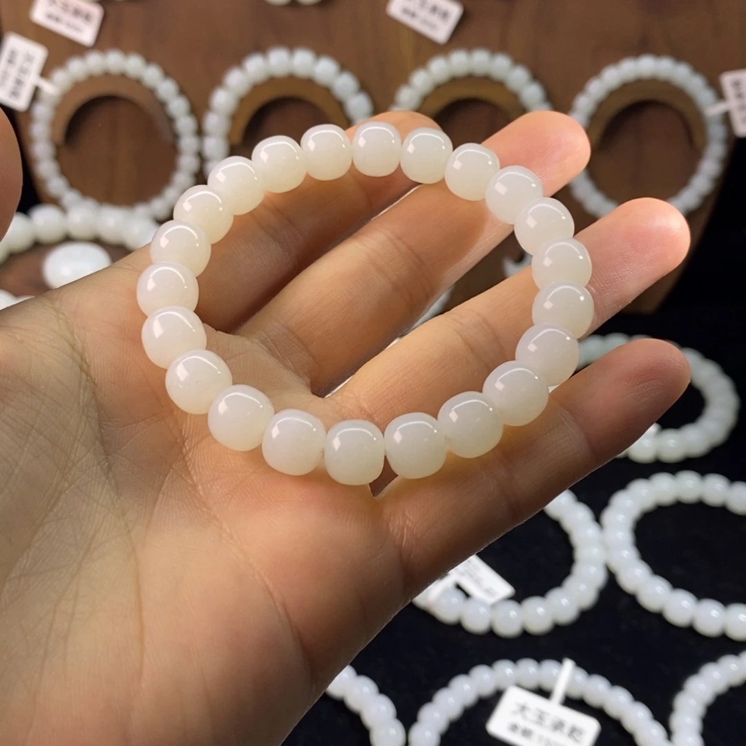 手链未镶嵌和田玉8*9老型