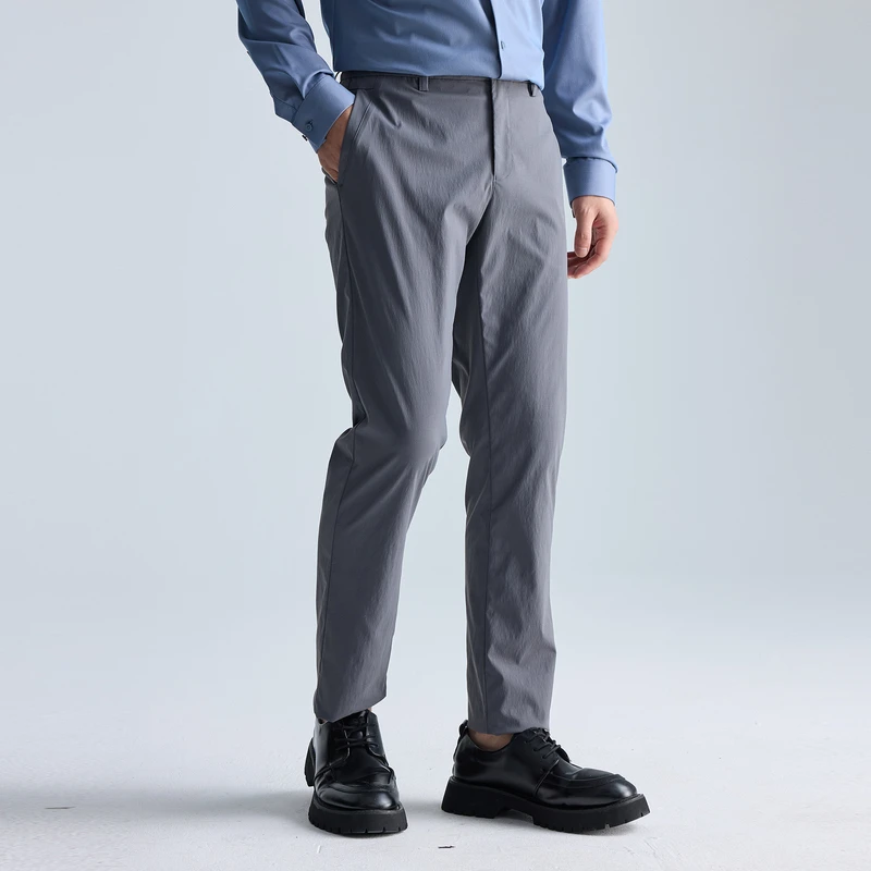 利郎【多色四面弹】夏季季男士亲肤柔软透气抗皱有型透气休闲长裤