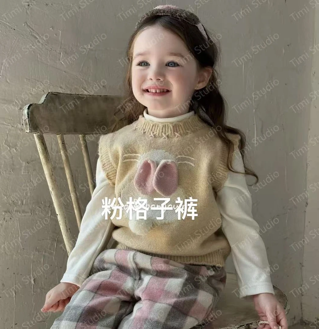 [加绒]粉色格子裤