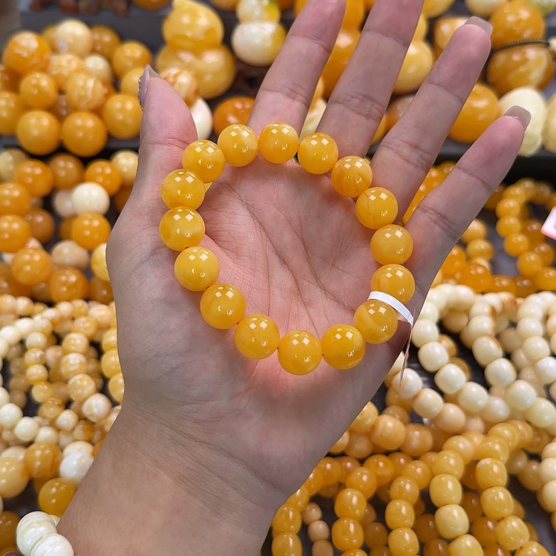 蜜蜡未镶嵌珠宝奇石同料14mm