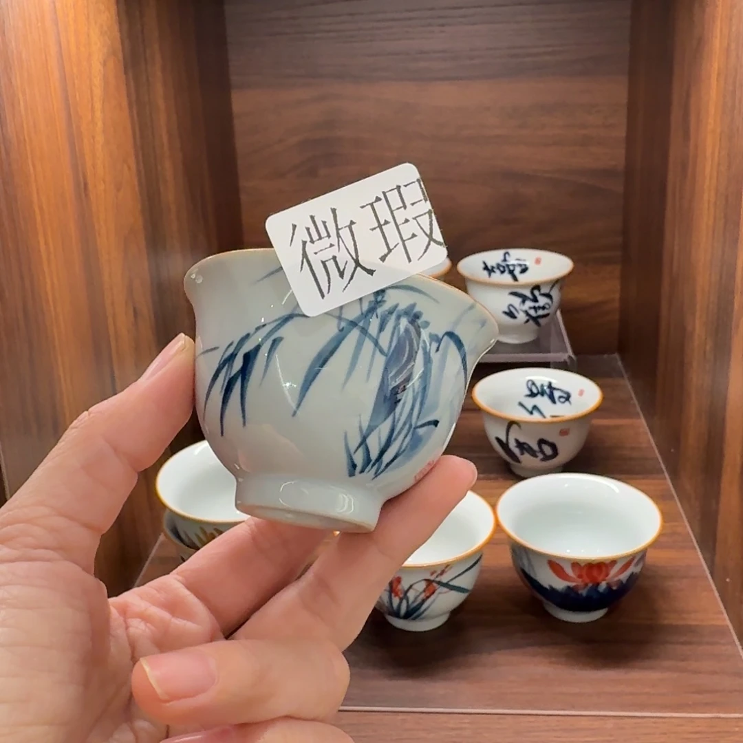 微瑕釉下彩纯手绘