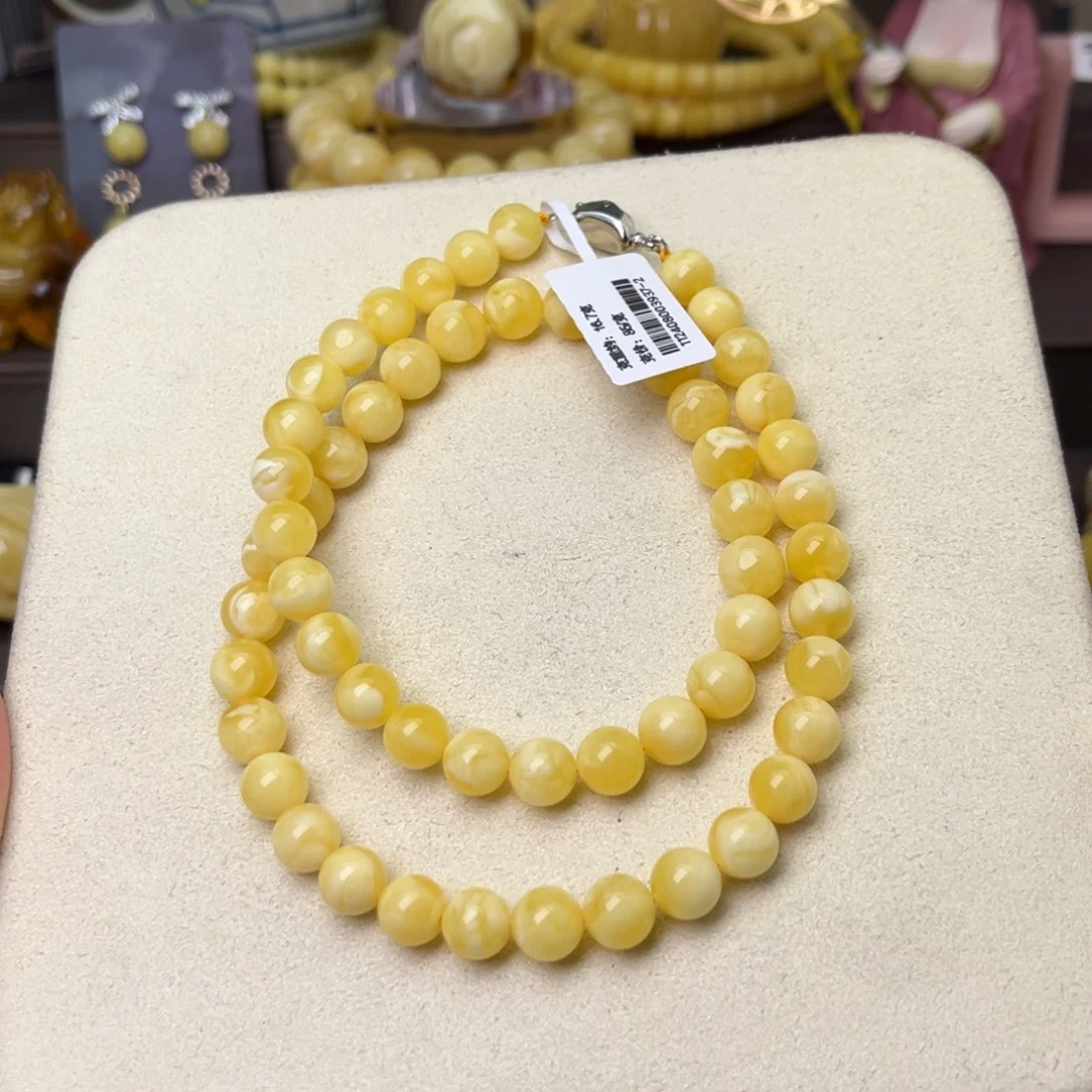 蜜蜡颈饰未镶嵌8+项链