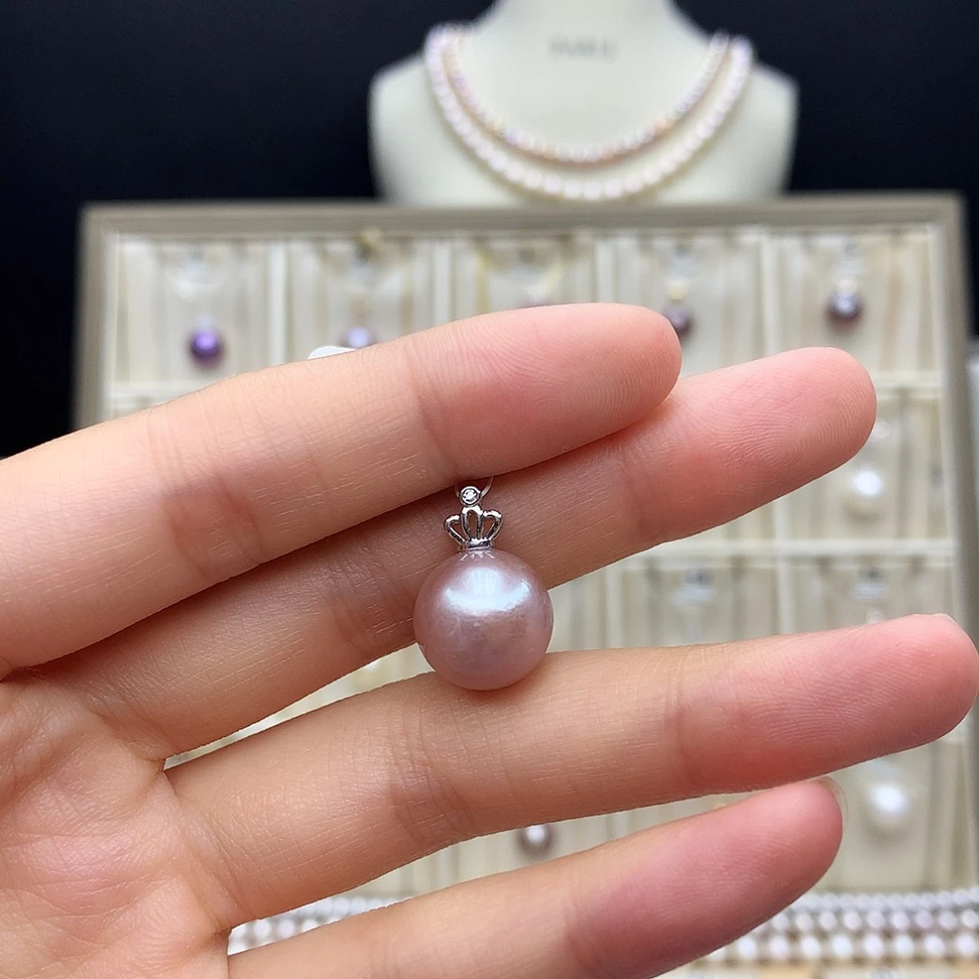 合金淡水珍珠吊坠(不含链)