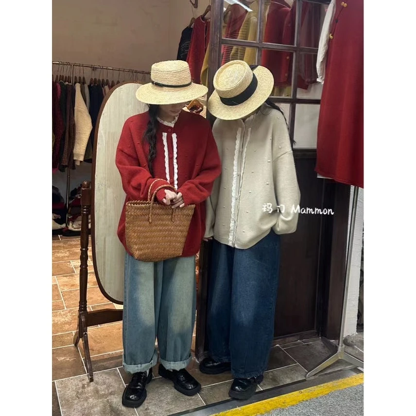 叨叨推荐款 MM#5585#花边毛衣（冬季新款）FL