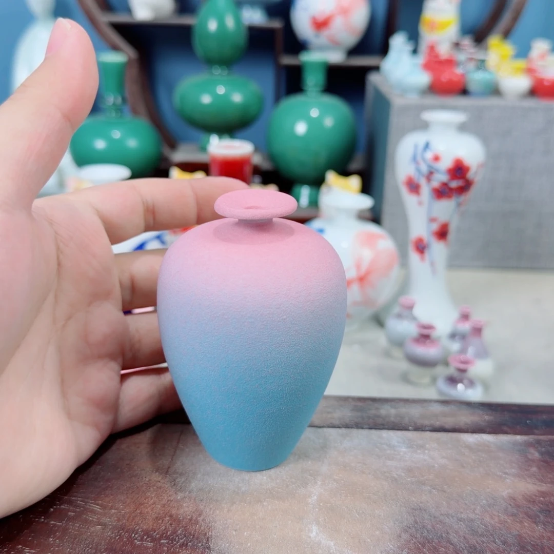 陶瓷手工小花器摆件