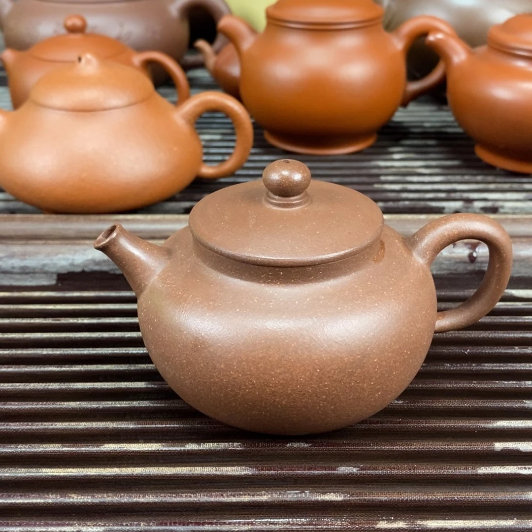紫砂茶壶宜兴原矿紫砂壶全手工德钟180c