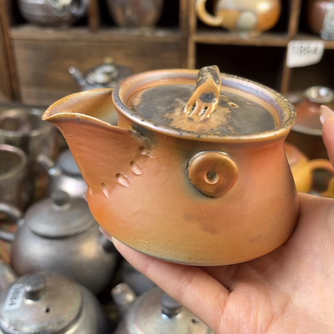 杯酷***3柴烧茶器中白宝瓶