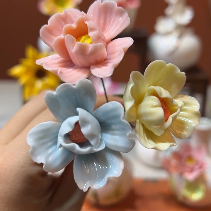 摆件手工精致陶瓷摆件