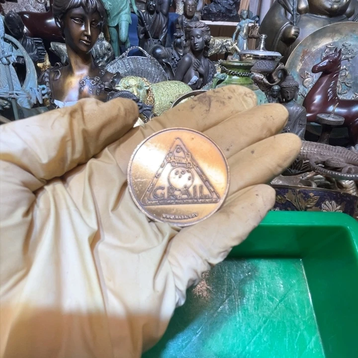 农**花大阪回流铜器摆件5