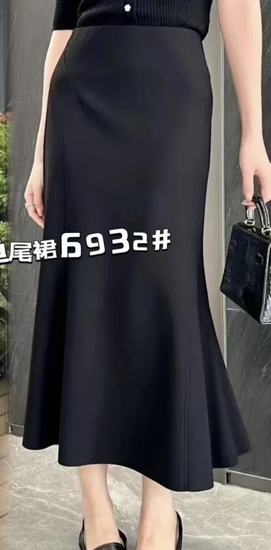 鱼尾裙气质显瘦夏季时尚中长款百搭