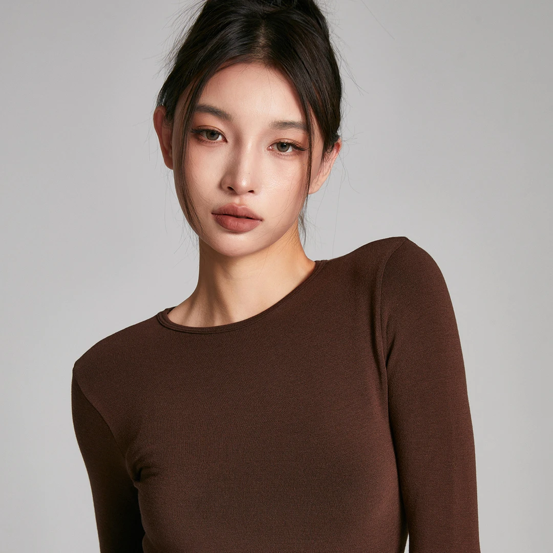 WS45-天衣无缝 羊毛真丝暖绒高弹打底