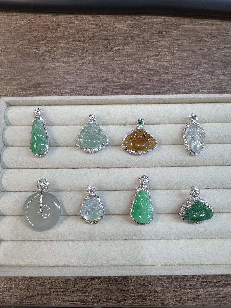 【彩虹盘】翡翠-18K金-多样性发一件-LM007|CXQ21