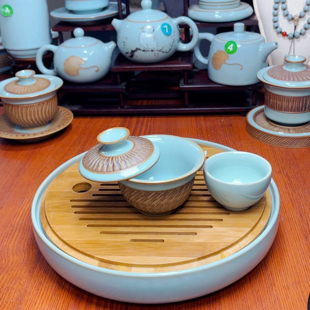 【闪购商品】汝州单壶单杯，盖碗，杯