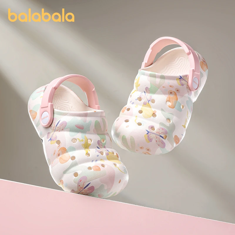 巴拉巴拉儿童拖鞋男童夏季宝宝洞洞鞋防滑软底洗澡女童沙滩鞋凉