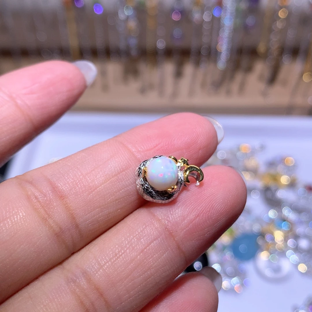 【闪购商品】水晶戒指银S925镶嵌小*婼戒指