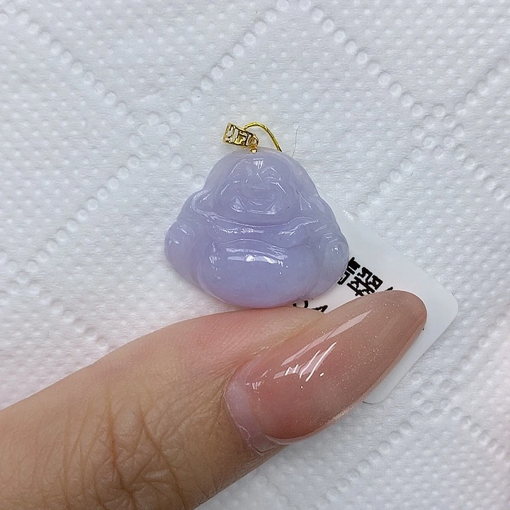 颈饰18K金镶嵌翡翠