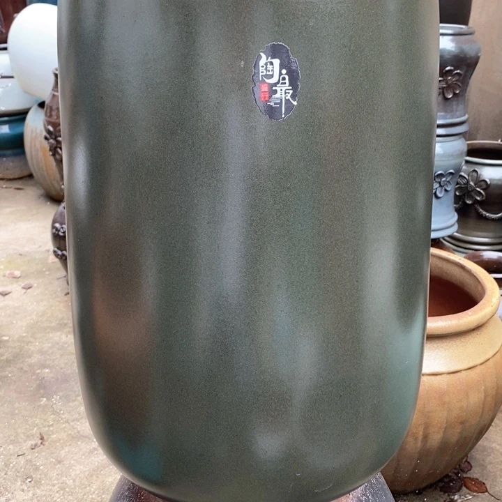 紫砂花盆高约47口约30