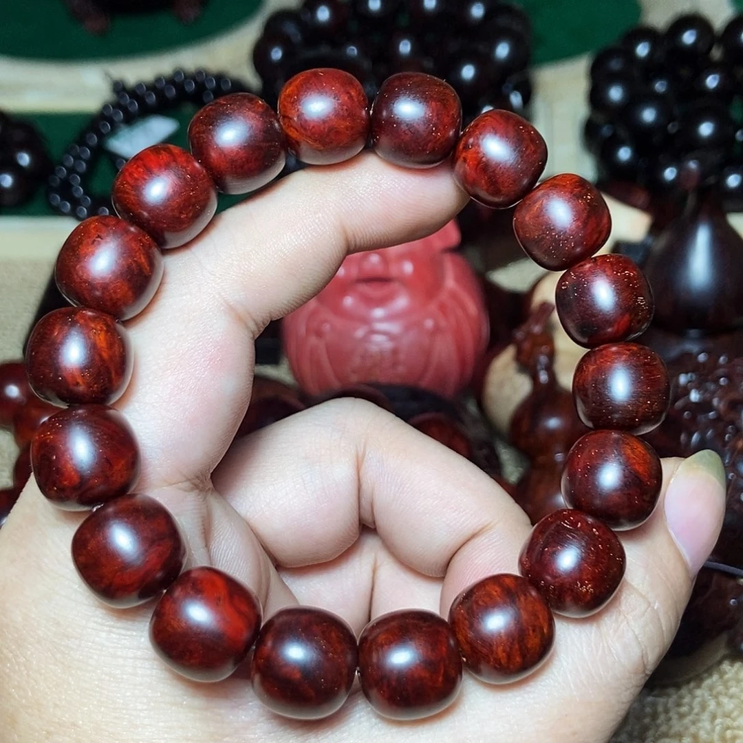 小叶紫檀手串/手链1.2老型瘤疤金星