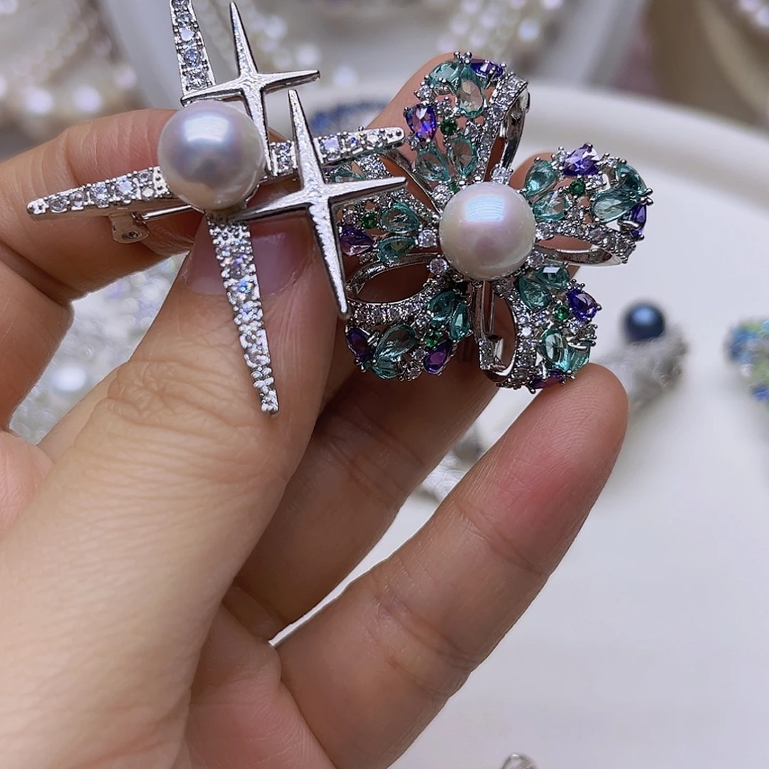 吊坠或者耳钉淡水珍珠未镶嵌