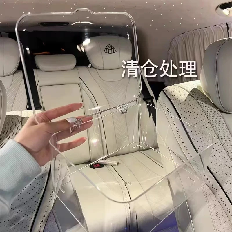 桌面收纳盒收纳透明杂物亚克力办公室卧室宿舍带盖防尘整理盒大号