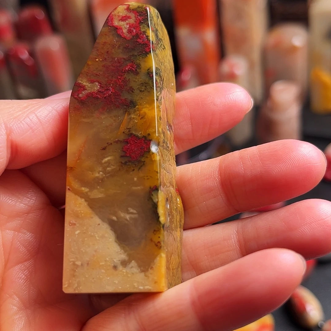 印石昌化石田黄鸡血石方章