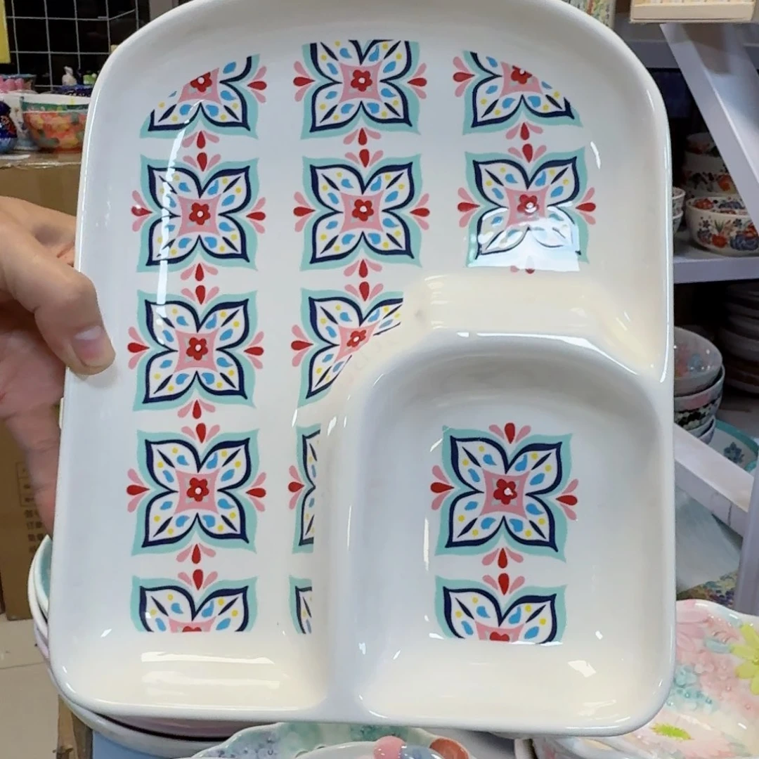 瓷片大号饺子盘一只