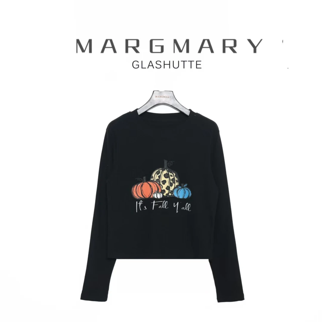 2025春季设计师休闲时尚百搭潮流舒适显瘦南瓜打底小衫