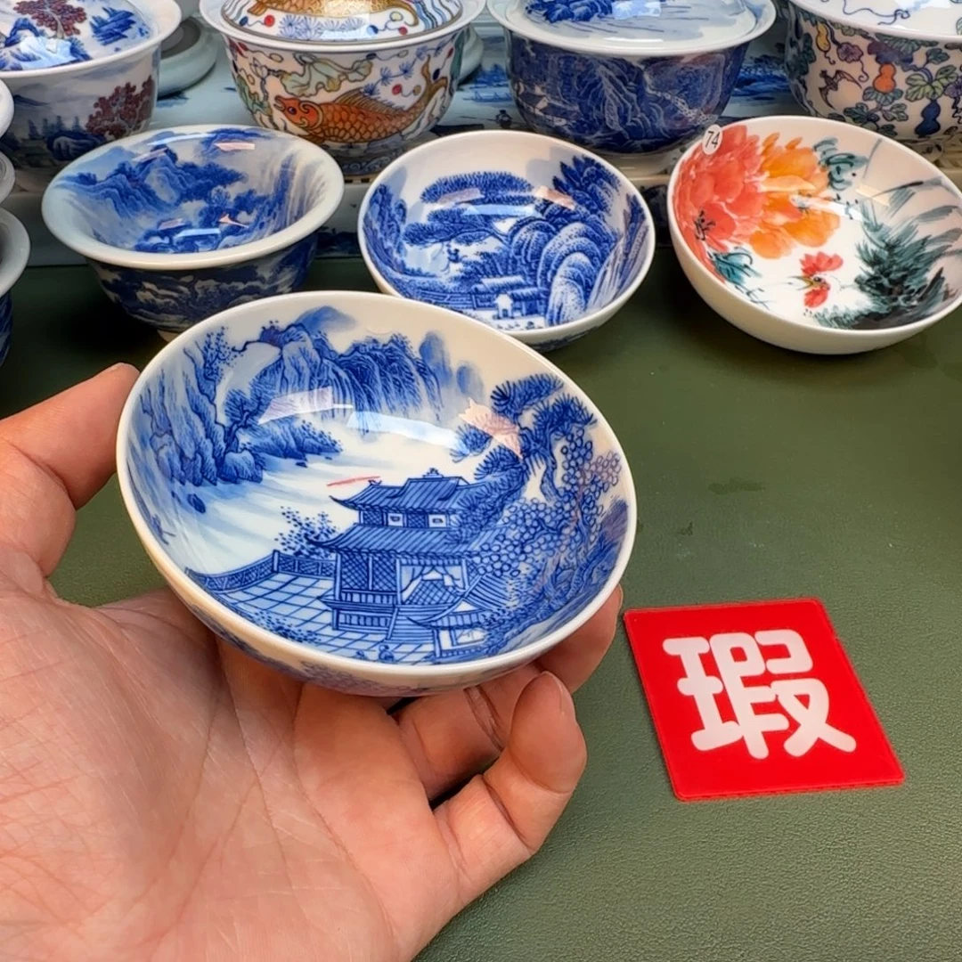 纯手工纯手绘茶具石头2