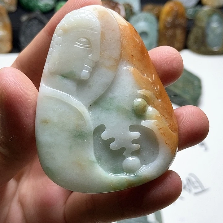 翡翠未镶嵌毛衣链翡翠a货
