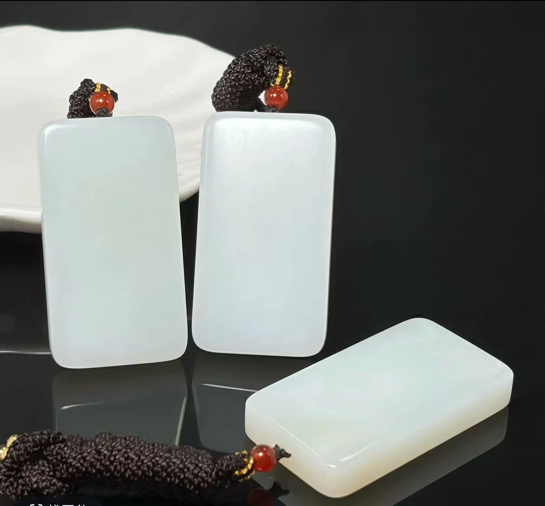 和田玉平安无事牌005