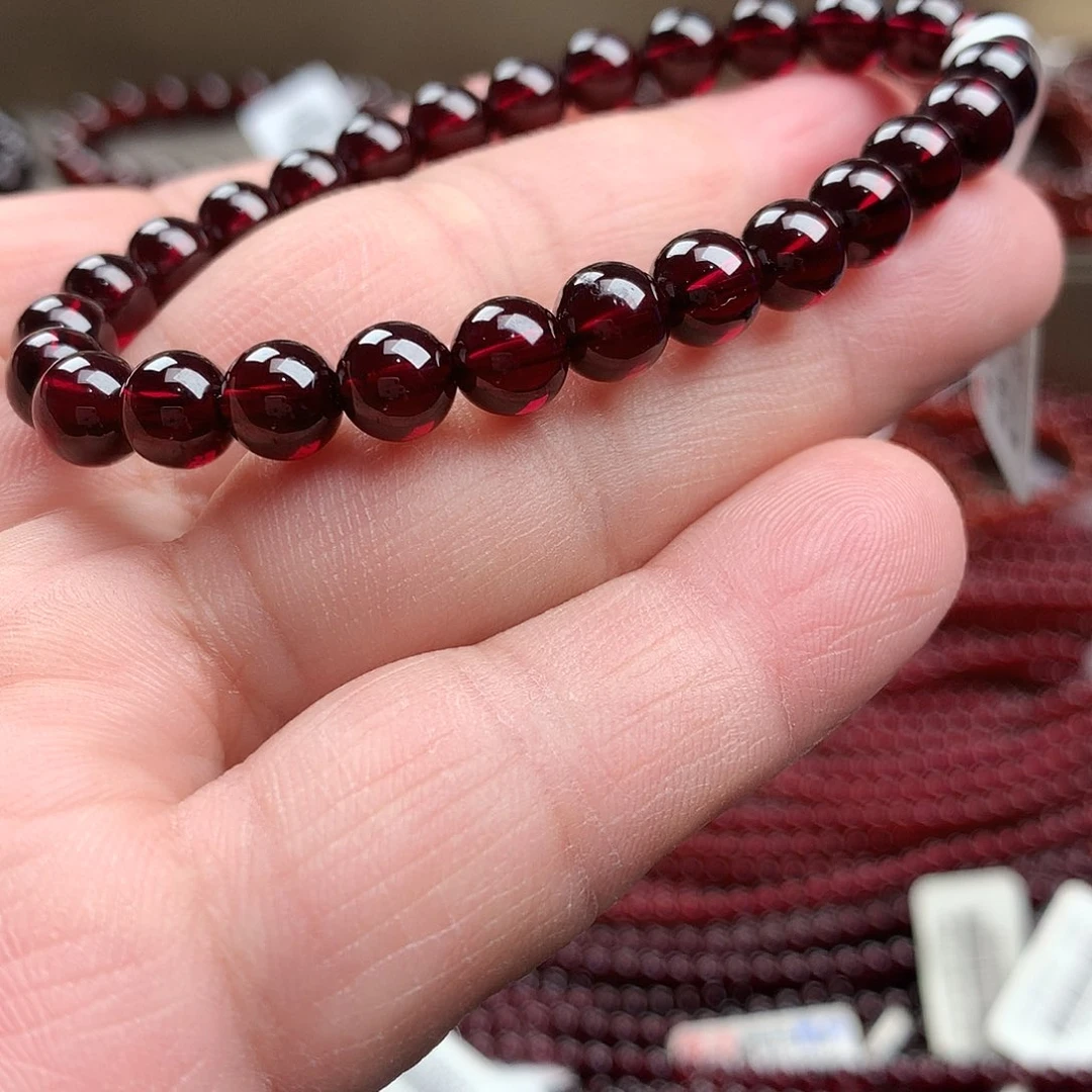 石榴石手串未镶嵌不**果7