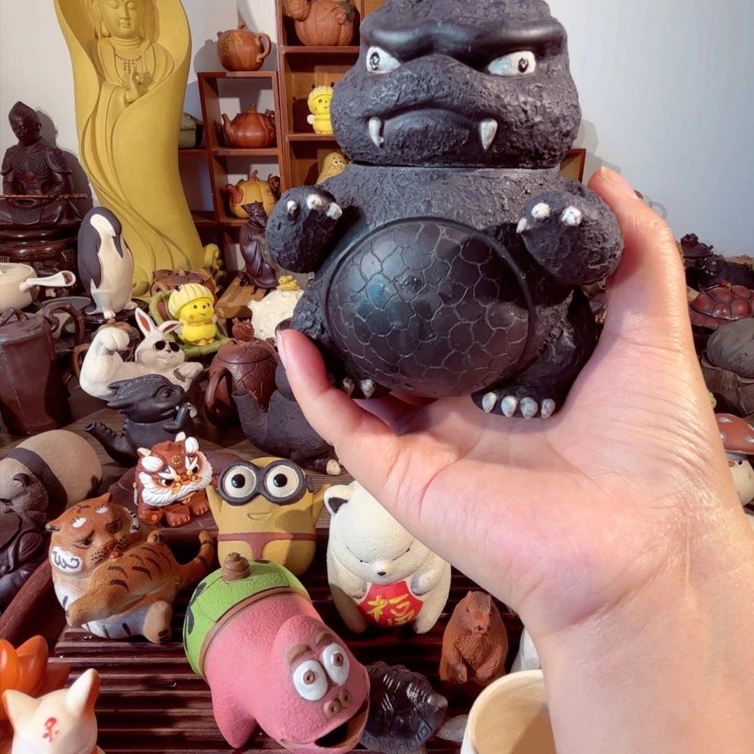 紫砂茶壶梁*家纯手工制作过程非常