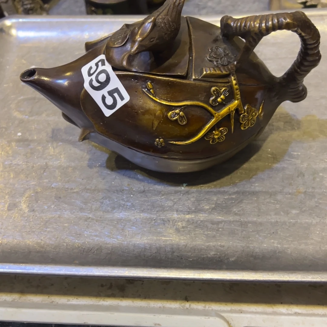 黄铜摆件，文房摆件