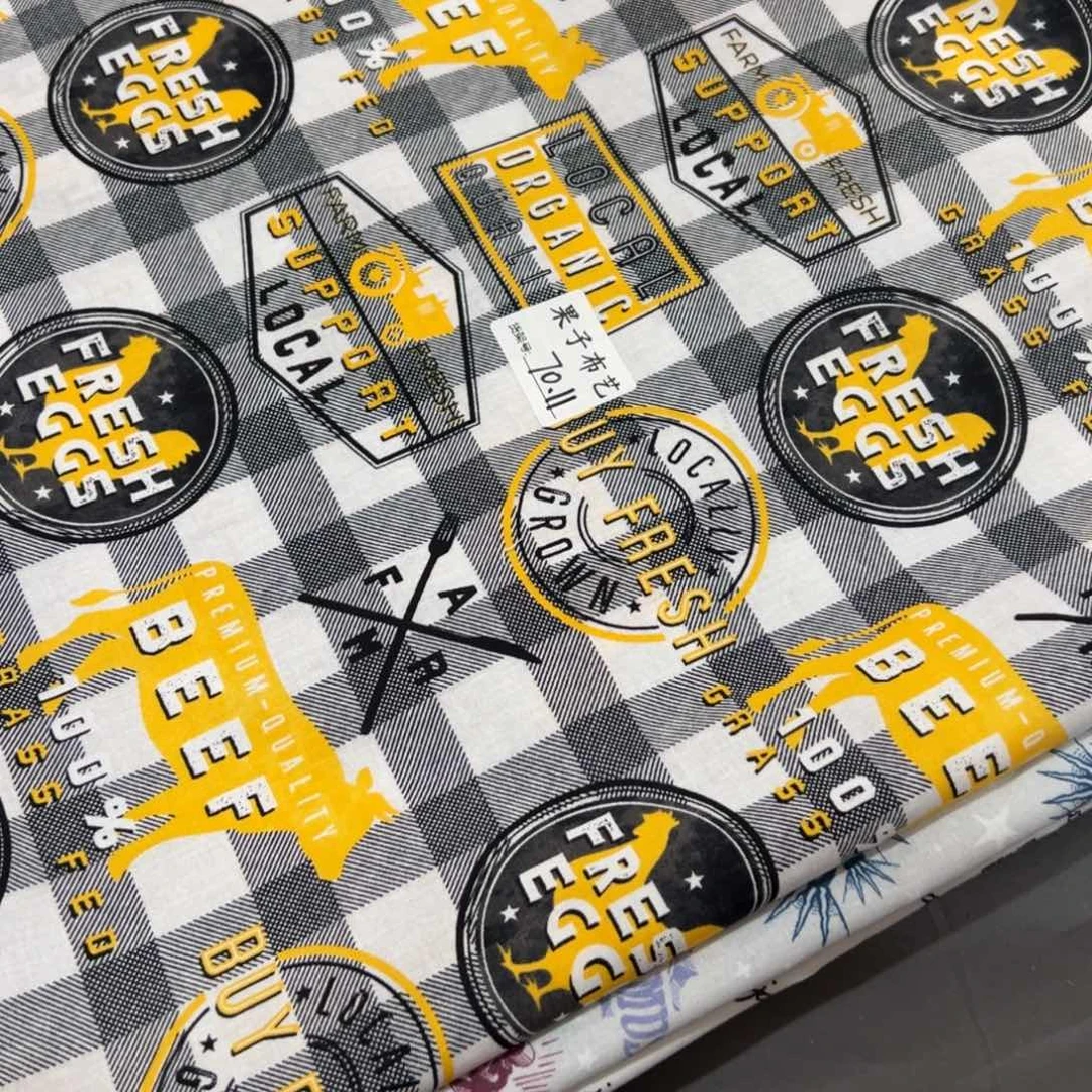 一米价品牌原单纯棉平布1.1米宽果子布艺70区