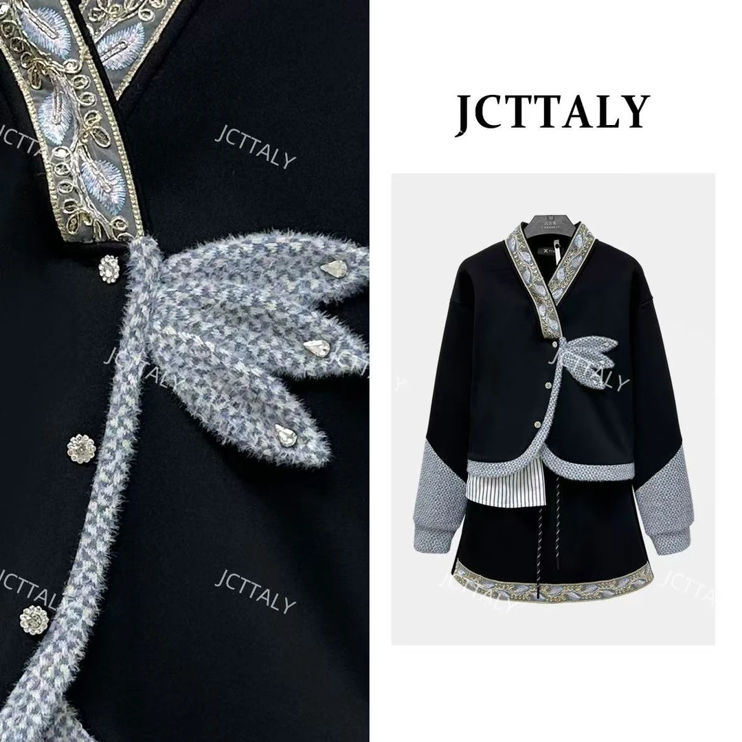 【宠粉价】（加绒）秋季新款工装风时尚气质套装两件套卫衣裙NH-Q0893