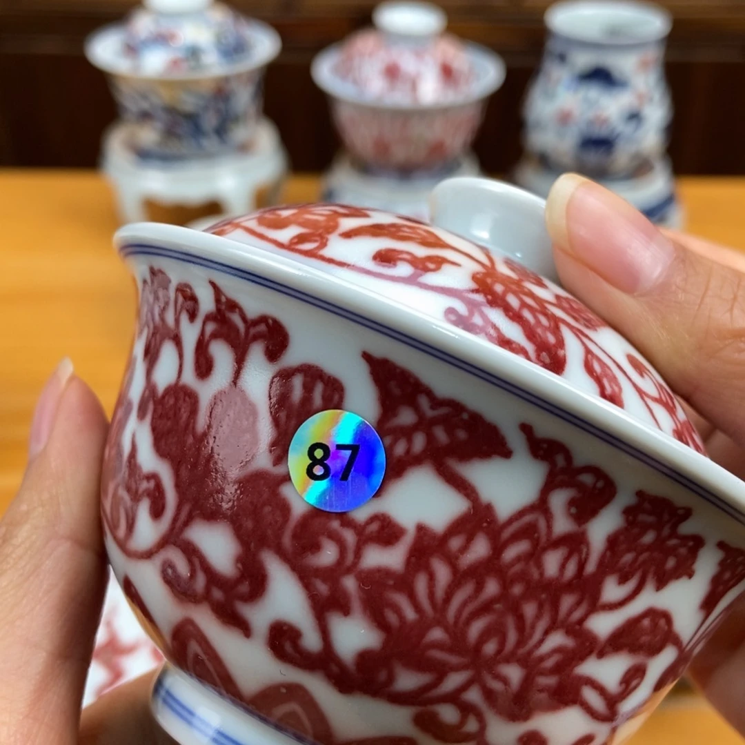 手绘现代茶具非古董