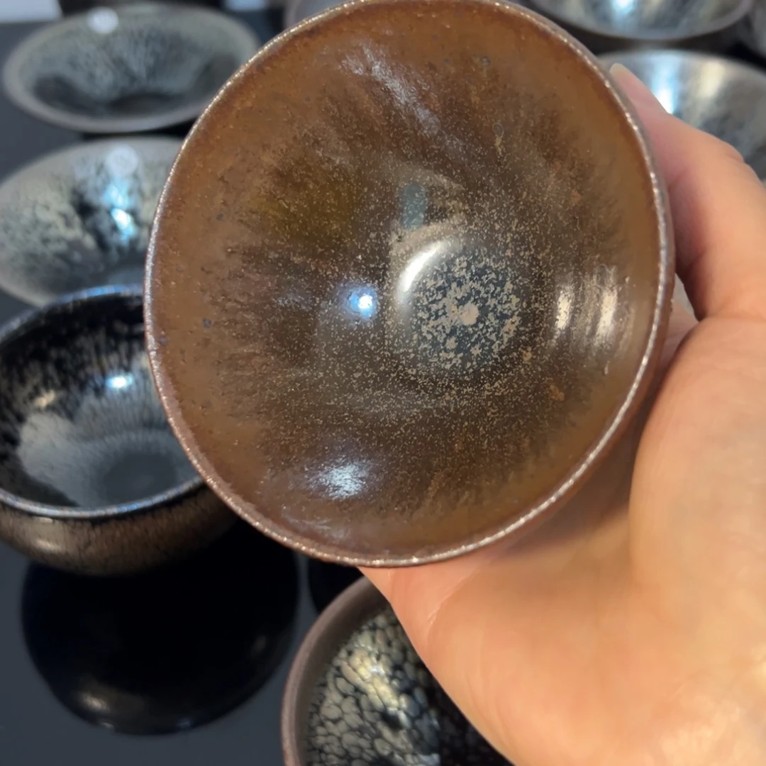 茶盏纯手工制作柴烧建盏主人杯一只