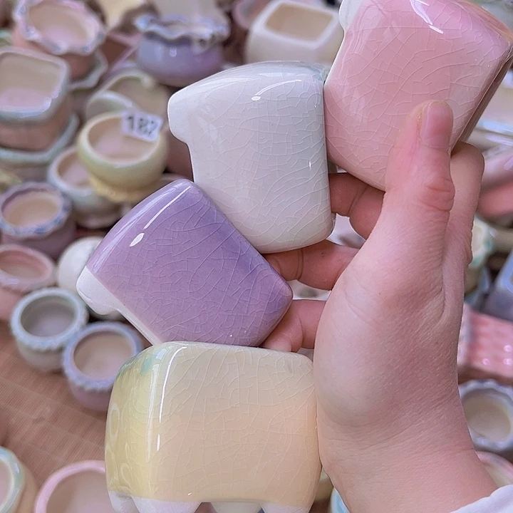 红陶陶瓷花盆当场满12包邮