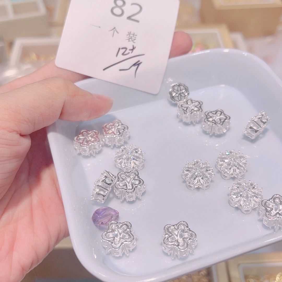 紫晶珠宝半成品银S925镶嵌82