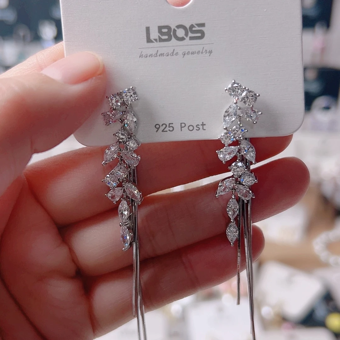 琉璃纯铜合金耳环