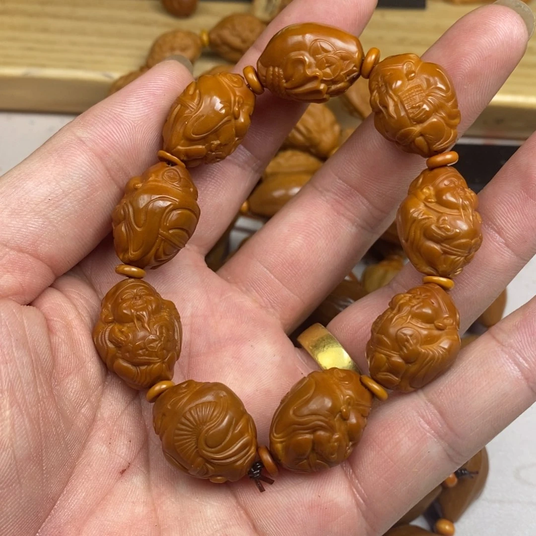 橄榄核手串/手链橄榄核橄榄核雕刻强