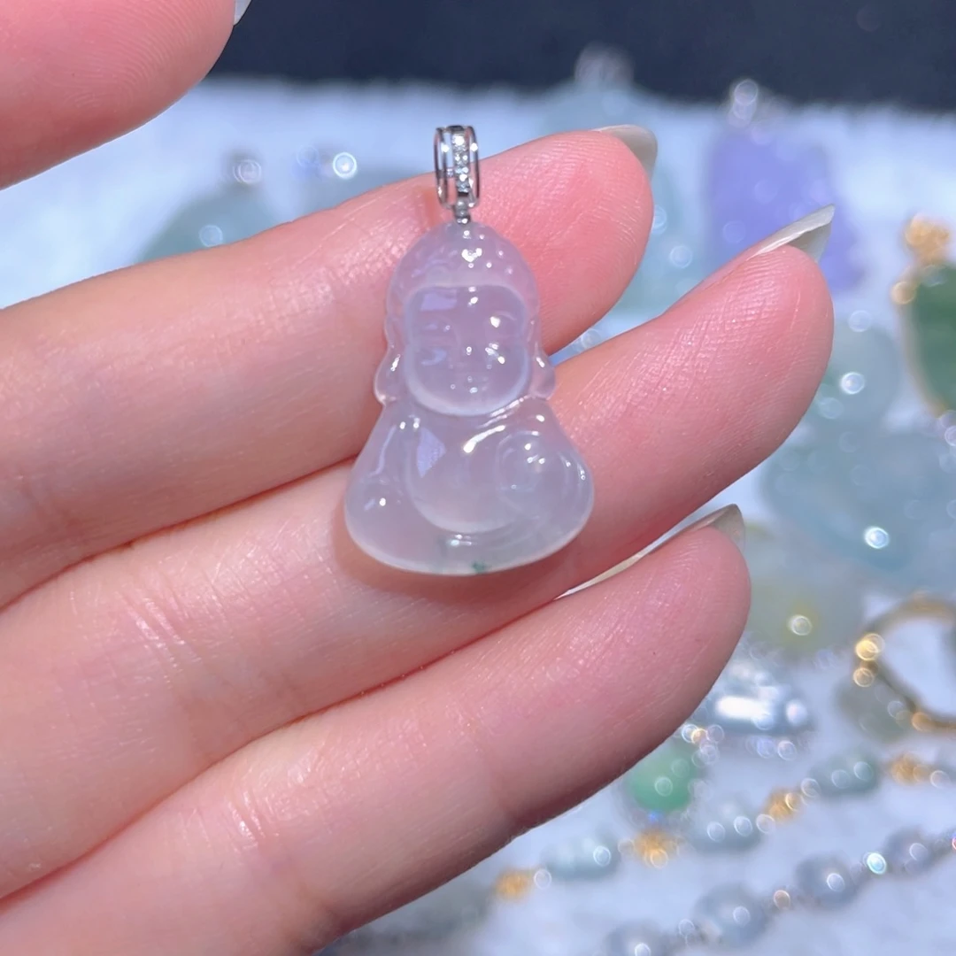 翡翠18K金镶嵌颈饰翡翠