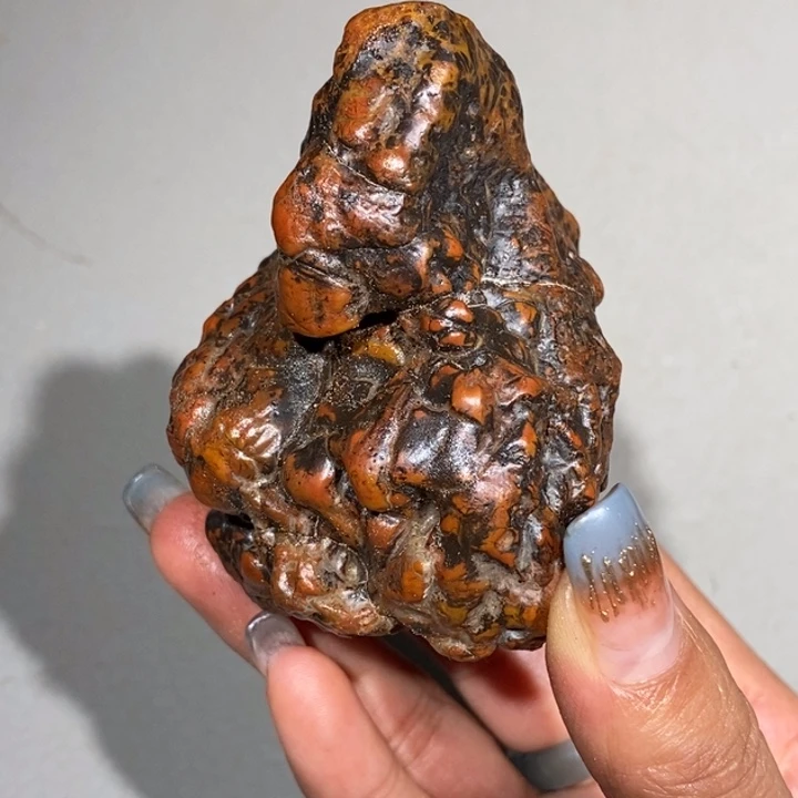 玛瑙/玉髓车挂合金石*136