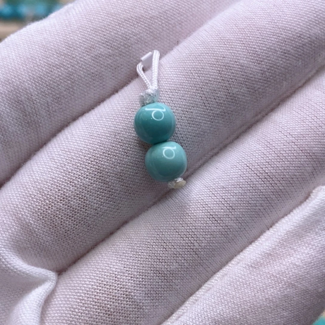 绿松石未镶嵌珠宝奇石6.3mm